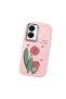 Vivo Y16/Y02S Compatible Shock-Absorbing Camera Protected Pink Silicone Case - 3
