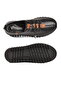 Black genuine leather women's casual shoes - 5