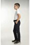 Children's Rıbana Bel Black Canvas School Pants (Back to School) - 2
