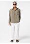 Oversize Long Sleeve Single Pocket Modal Fabric Shirt - 4