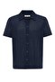 Textured short sleeve men's shirt