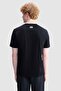 Beckett Regular Fit Crew Neck Printed 100% Cotton Men's Black T-Shirt - 4
