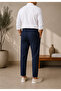 Premium Men's Adjustable Waist Relaxed Fit 100% Linen Cotton Trousers - 2