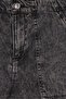 Women Regular Fit Washed Non Stretchable Cargo Jeans, Black - 5