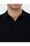 Italian Style Slim Fit Polo Collar Knitwear T-Shirt Black T13771 - 2