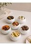 Set of 6 White Porcelain Bowls Breakfast Snack Bowl Sauce Bowl Dessert Presentation Bowl 5.5X10 cm