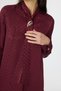 Elegant Burgundy Shirt with Textured Scarf Detail 0143 - 6