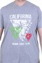 Men's Large Size Crew Neck T-Shirt Paradise 26153 Gray Melange - 2