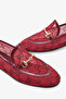 Oreta Women's Stoned Ballerinas - Burgundy - 5