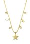 Glb-Stl41414 Star Necklace - Gold - 2