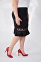 Women's Plus Size Lace Skirt Black - 5