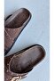 Mocca Muse Light Brown Buckle Comfort Slippers - 5