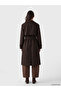 Nevavm Women's Double-Breasted Collared Belted Trench Coat - 4