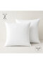 Essential Set of 2 Cushions filer 45×45 White