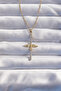 316L Steel Chain Gold Color Zircon Stone Phoenix Pendant 5886 - Stepco1010-7963