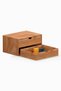 Desna Two Tier Two Drawer Cabinet & Monitor Stand - Cherry |   34 cm X 25 cm X 18.4 cm |
