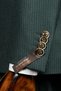 Exclusive Striped Double-Breasted Suit Green - 6