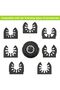 Oscillating Multi Tool 300 W, 7 Variable Speeds, 3° Oscillation Angle, Quick Change Blade System, 17 pcs Accessories Kit - 6