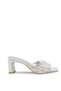 Women's Heeled Slippers 00127571 Silver - 4