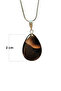Onix Quartz Natural Stone Chain Handmade Necklace End: 2 cm Chain: 20 cm Boxed - 2