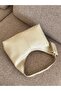 Women's Shoulder Bag with Buckle Detail, Strap and Zipper, Small Wallet, 34cm + 22cm Dimensions - 2
