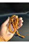 Yellow Color Stick-Cut Amber Stylish Prayer Beads - 2