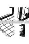Silk Route - Under Desk Cable Management Tray, No Drill Cable Metal Rack Wire Organizer, Cable Storage Basket - 3