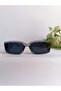 Transparent Grey Square Unisex Sunglasses Y2K Retro Yv400 - 6