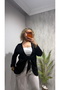 Women's Shimmering Tie-Front Kimono Shirt - Oversized Stylish Blouse with Satin Texture - 3