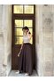 Women's Tencel Skirt-Looking Belted Pants - 5