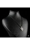 Natural Crystal Quartz Stone Heart Pendant -Natural Stone with Black String (2 Pieces) - 2