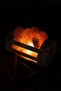 Wooden Cradle Model Himalayan Salt Lamp Decorative Ambient Lamp - 5