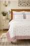 Maison Floral Embroidered and Ribbed 100% Cotton 6 Piece Double Powder Duvet Cover Set