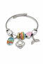 Mixed Figure Charm Bracelet – Stainless Steel Women's Bracelet - 3