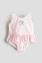 Flounced swimsuit