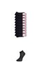 Glb-Stl41414 Black Women's Ankle Socks 9 Pairs