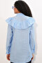 Women's Ruffle Detailed Shirt Tunic 5994 - Blue - 6