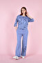 Women's Plus Size Cotton Pants Suit 23066 - 6