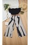 Girl's Patterned Wide-Leg Pants Blouse Set-Aüt-0036 - 3