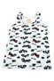 Boy's White Motorcycle Printed Cotton Undershirt - 2