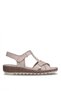 Elit 26Yrhm207 Women's Genuine Leather Orthopedic Flat Sandals Gray - 2