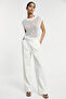 Women's openwork loose mercerized premium knit blouse - summer chic lightweight sleeveless top - 4