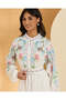 Women White Printed Casual Dress - 2