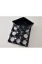 Set of 2 Black Melamine Grill Ashtrays Square Ash Tray Durable for Cafe Balcony Table - 7