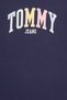 Tommy Jeans Men Crew Neck Short Sleeve Brand Logo T-Shirt, Navy - 5