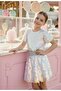 Girl's Glitter Suit 3-7 Years Silver