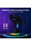 ماوس ألعاب لاسلكي خفيف الوزن X11 مع قاعدة شحن RGB، ثلاثي الأوضاع - 2.4G/USB-C سلكي/بلوتوث، 22 ألف نقطة في البوصة، مستشعر بصري PAW3311، مفتاح HUYU، 5 أزرار قابلة للبرمجة لأجهزة الكمبيوتر/ماك (أسود) - 4
