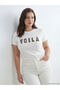 Peak New Season Crew Neck Printed Oversize Women's T-Shirt - 2
