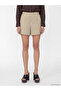 Lcw Everyday Beige Striped Women's Shorts with Elastic Waist - 2