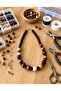 Bohem Authentic Wooden Bead Natural Special Style Necklace - 3